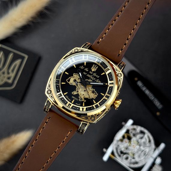Жіночий годинник Awarder 021 Де би не була Gold-Black-Brown | Зображення 9