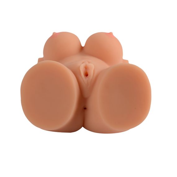 Мастурбатор-торс Busty Lady Solid Silicone Sexy Doll вагина-анус без вибрации телесный Sex Aura | Зображення 3