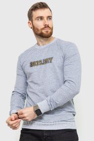 Світшот чоловічий із принтом колір світло-сірий розмір XXL FA_006532
