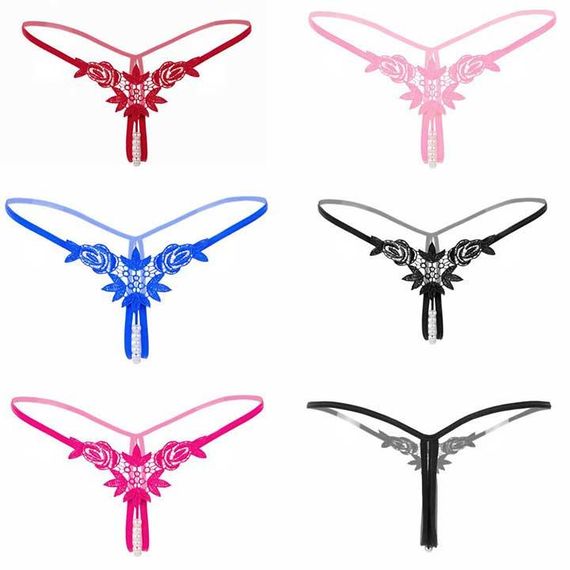 Стринки з намистинками червоний | Зображення 3