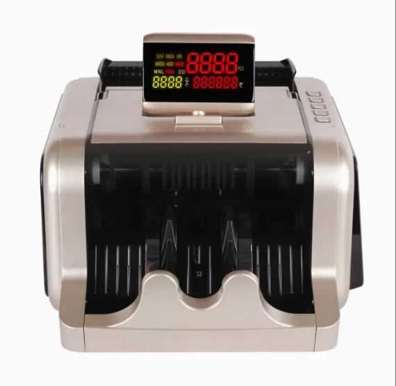 Машина для рахунку грошей з детектором підроблених купюр та великим бічним світлодіодним дисплеєм Model-2600 | Зображення 2