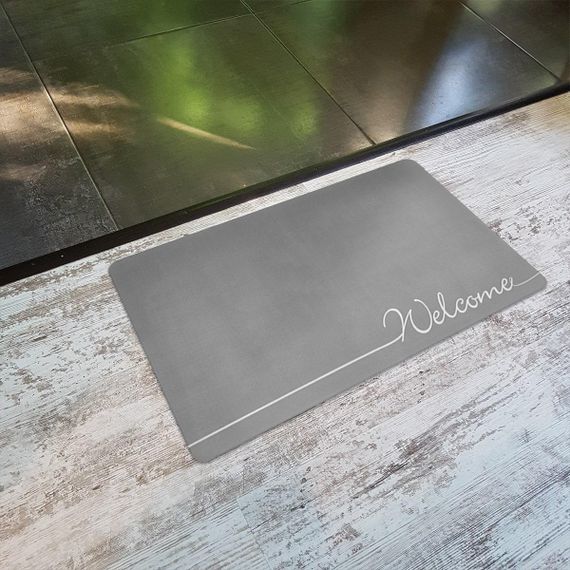 Вологопоглинаючий килимок сірий "Welcome" 40*60CM*3MM (D) SW-00001559 | Зображення 4