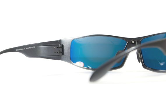 Окуляри захисні Global Vision BAD-ASS-1 GunMetal (G-Tech™ red) дзеркальні червоні в темній металевій оправі | Зображення 4