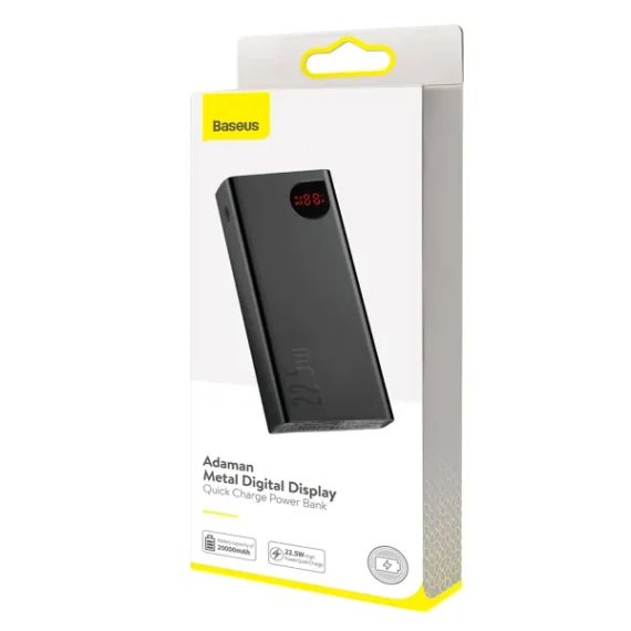 Power Bank Baseus Adaman Metal 20000 mAh 22.5W / Швидке заряджання / Портативний акумулятор | Зображення 6