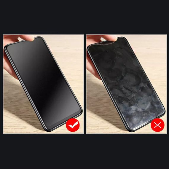 Матове захисне скло 2.5D для Xiaomi Redmi 9C / 10A колір Чорний | Зображення 3