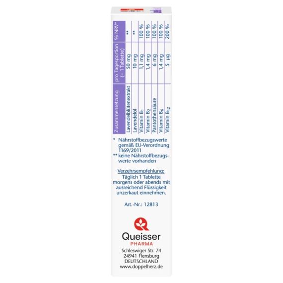 Витамины "Доппельгерц Экстракт лаванды + масло лаванды" Doppelherz Lavendel Extrakt + Öl | Зображення 1