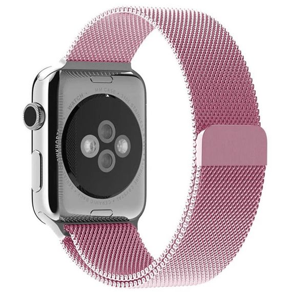 Ремешок Milanese Loop Design для Apple Watch 42(ser.1-3)/44/45/46/49mm Rose Pink | Зображення 1