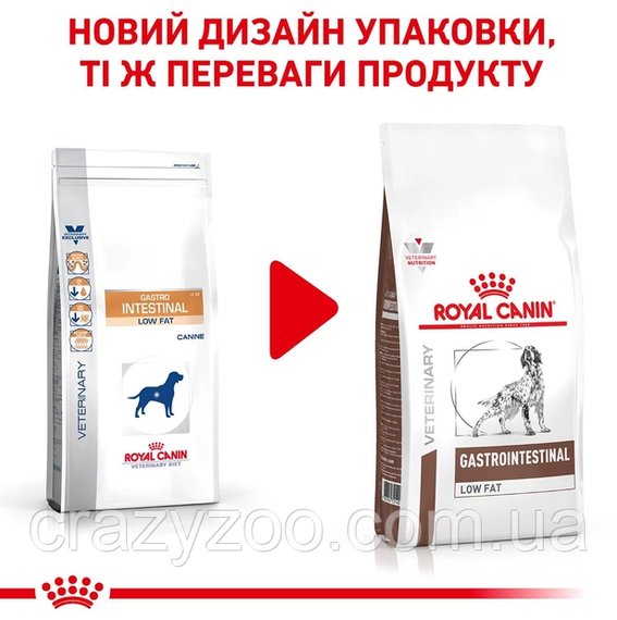 Сухий корм Royal Canin Gastro Intestinal Low Fat з обмеженим вмістом жирів при порушеннях травлення у собак 1.5 кг 3182550771153 | Зображення 2