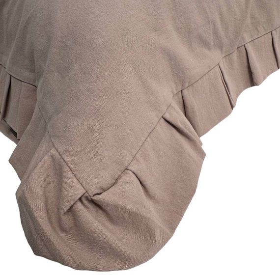 Наволочка декоративна з рюшами Stonewash Pastel Pink SoundSleep 45х45 см | Зображення 3