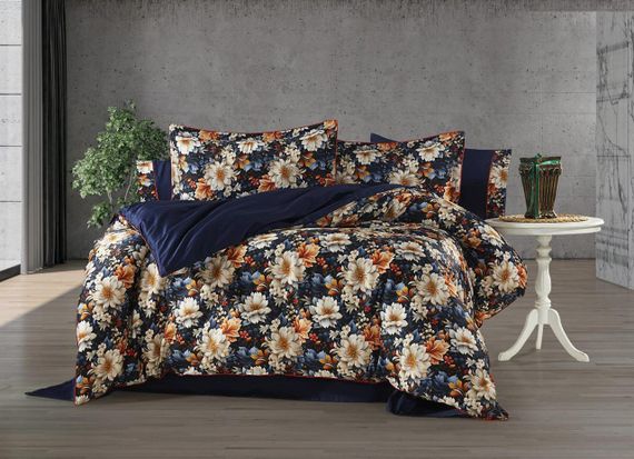 Постельное белье Moss Digital Satin 200 x 220 см Sultan Lacivert