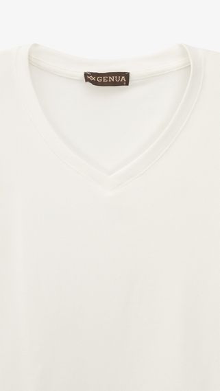 Футболка однотонна жіноча GENUA G01137-0016 M Білий shop (2000999440182) | Зображення 1