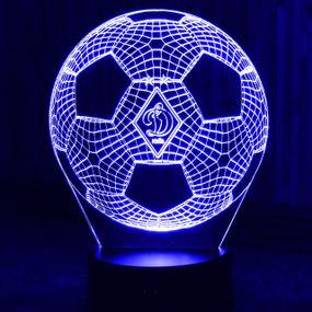 Акриловый светильник-ночник Мяч ФК Динамо синий tty-n000398