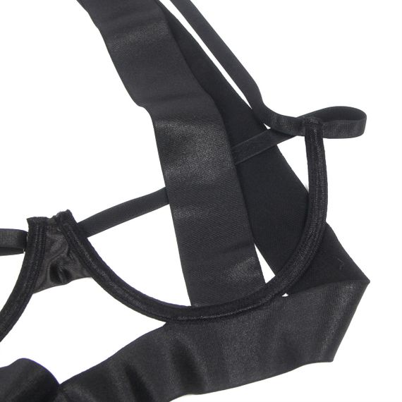 Боді з вирізами Star Night з ремінцями, чорне, XS-S sexstyle | Зображення 5