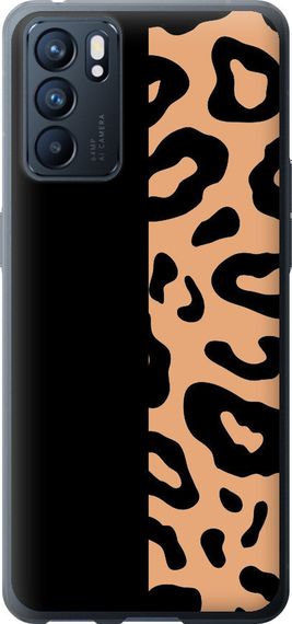 Чехол на Oppo Reno6 5G Пятна леопарда "4269u-2651-17620"