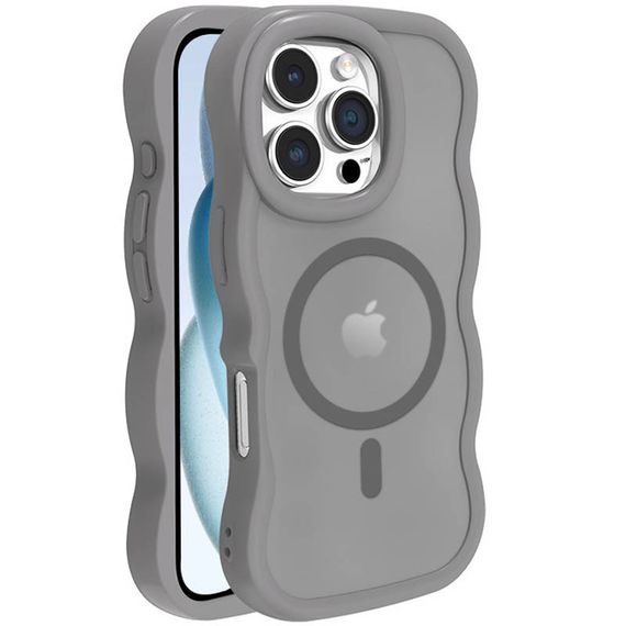 Чехол TPU+PC Undine with MagSafe для Apple iPhone 16 Pro (6.3") Grey