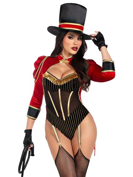 Костюм циркачки Leg Avenue Ravishing Ringmaster Bodysuit L