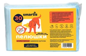 Пелюшки антибактеріальні Magic Pet з деревним вугіллям для собак та цуценят 45 x 60 см, 30 шт