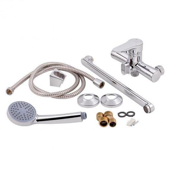 Смеситель для ванны Lidz Nicole 005 с поворотным изливом (c душевым гарнитуром) (k35) LDNIC005CRM22140 Chrome | Зображення 5