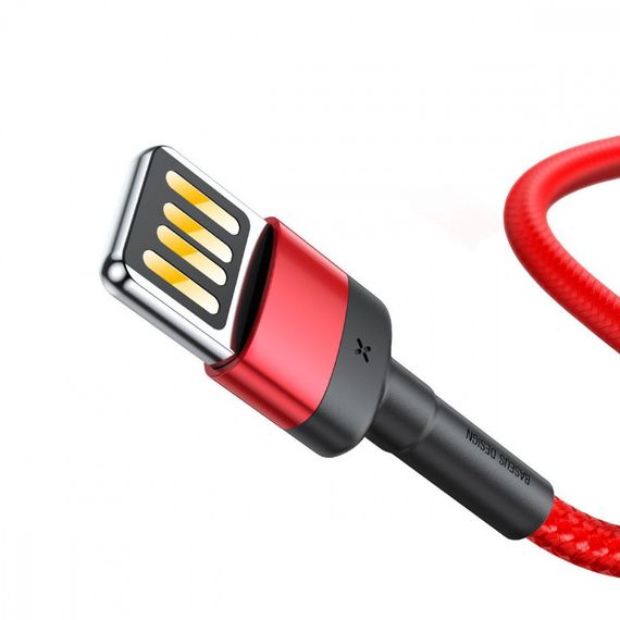 Кабель Baseus Cafule Lightning Special Edition 2.4A (1m), Красный, 1.0 м | Зображення 5