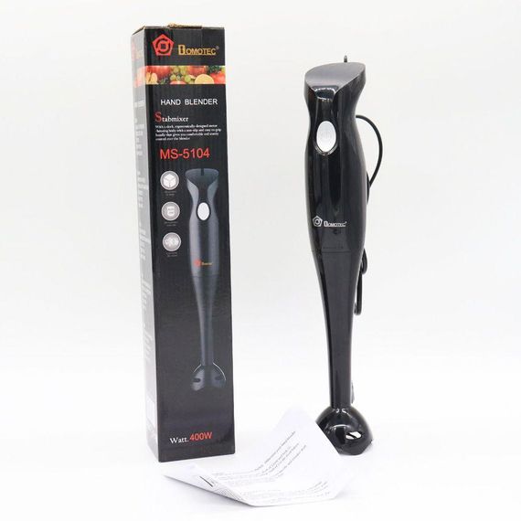Занурювальний блендер 400Вт, Domotec MS 5104 / Ручний блендер подрібнювач для кухні | Зображення 8