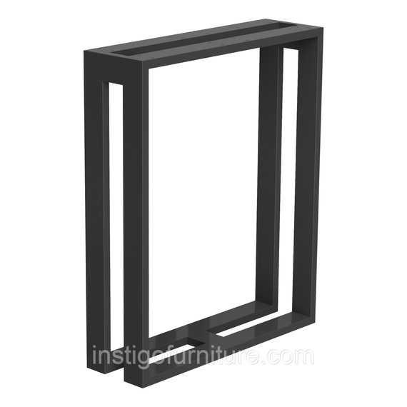 Опора ножка для стола из металла 600×180mm, H=730mm (профильная труба: 60x20mm) | Зображення 3