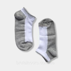 Дитячі шкарпетки короткі сіточка Twinsocks р18-20, 22-24 сірі, рожеві