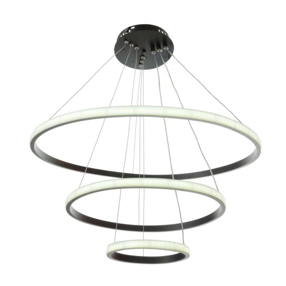 Люстра потолочная подвесная в холл LED BR-951S/3 78W WW BK | Зображення 6