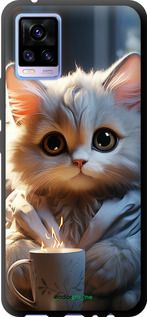 Чохол на Vivo V20 Білий кіт "5646b-2127-2448"