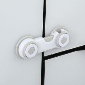 Захисні замки-блокатори на меблі від дітей набір 2 шт Пластик 9.5х3.5 см Сірий