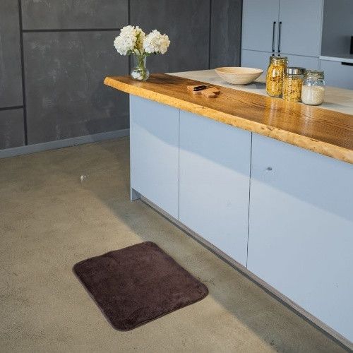 Килимок для підлоги з еко-хутра ТМ Dariana Moonbeam 50*60 см горіховий | Зображення 5