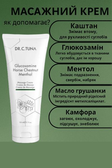 Массажный крем Glucosamin Dr. C. Tuna 150 мл | Зображення 1