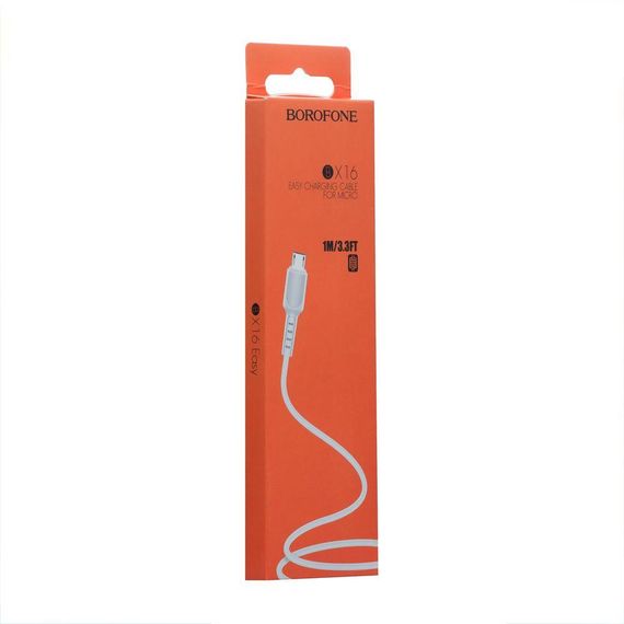 Кабель USB Borofone BX16 Micro Колір Чорний | Зображення 1
