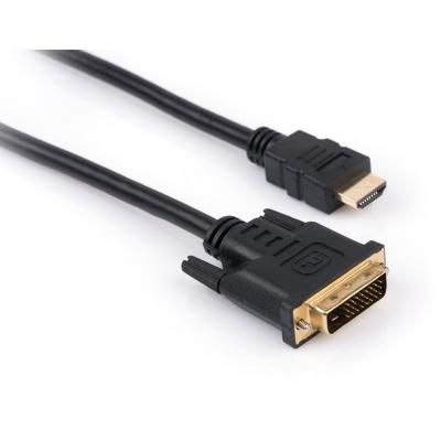 Кабель мультимедійний HDMI to DVI 24+1 3.0m Vinga (VCPHDMIDVI3) (VCPHDMIDVI3)