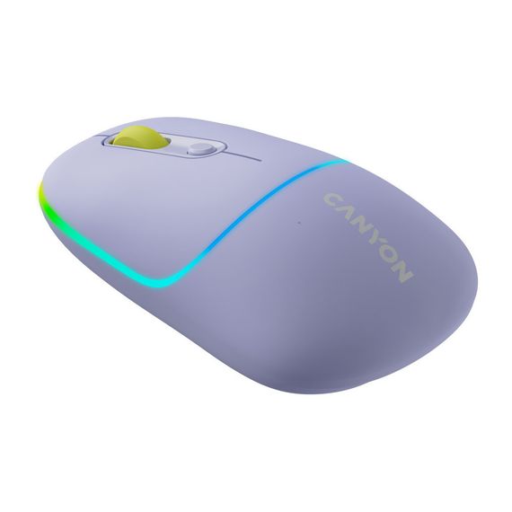 Мишка Canyon MW-22 Dual Band RGB Wireless Mountain Lavender (CNS-CMSW22ML) | Зображення 4