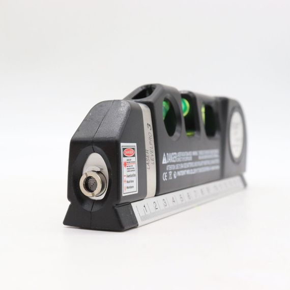 Лазерний рівень з вбудованою рулеткою, LASER LEVEL PRO3 / Нівелір рідинний для будівельних робіт | Зображення 4
