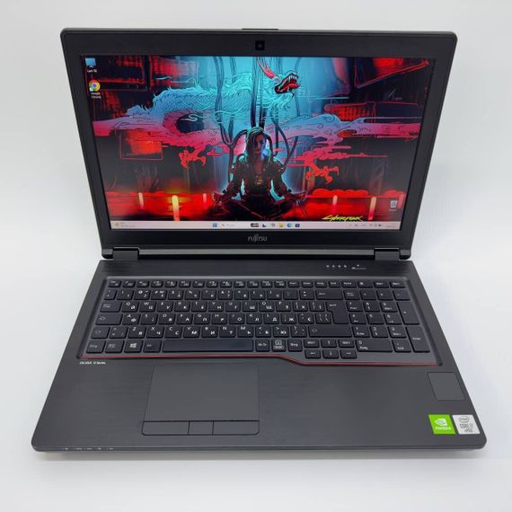 Мобильная рабочая станция Fujitsu Celsius H7510 / 15.6" (1920x1080) IPS / Intel Core i7-10850H (6 (12) ядер по 2.7 - 5.1 GHz) / 16 GB DDR4 / 512 GB SSD / nVidia Quadro T1000, 4 GB GDDR6, 128-bit / WebCam / HDMI б/у + Подарок Мышка и коврик | Зображення 2