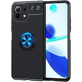 TPU чехол Deen ColorRing под магнитный держатель (opp) для Xiaomi Mi 11 (Черный)