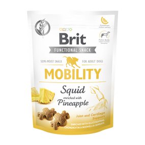 Ласощі Brit Care Functional Snack Mobility для собак для підтримки суглобів з кальмаром та ананасом 150 г