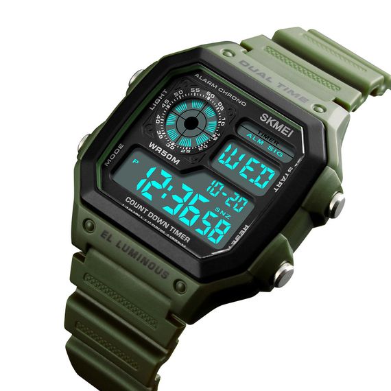Годинник S2kmei 1299AG Army Green. | Зображення 3