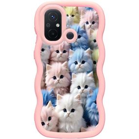 Чохол TPU Cloudy Pictures для Xiaomi Redmi 12C / Poco C55 Kittens