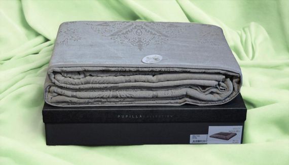 Махровое покрывало Pupilla 220 х 240 см Violet K.Bej