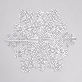 Коврик для сервировки стола Snowflake 38 см серебро HP-36327-21