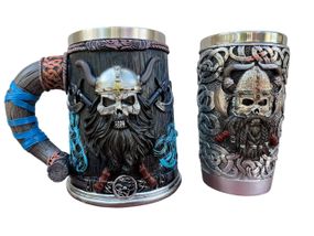 Подарунковий набір Кухоль і Склянка 3D Вікінг Молот Тора