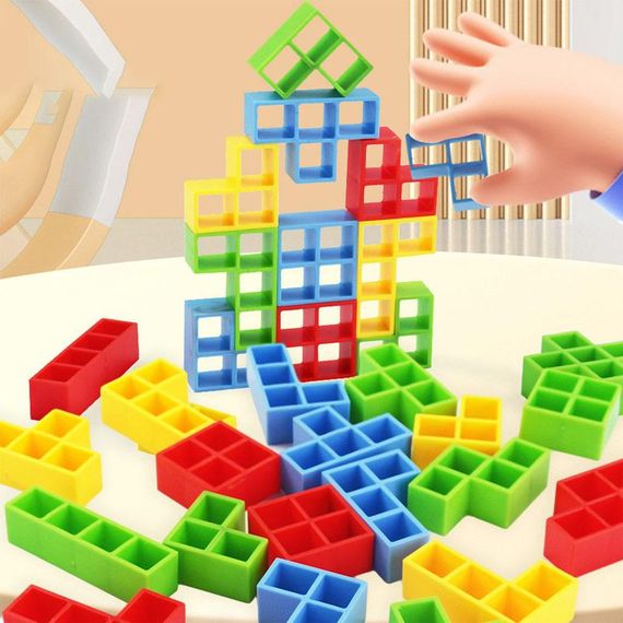 Настільна інтерактивна гра Ummi ME-008 Tetris tower game Colorful | Зображення 1