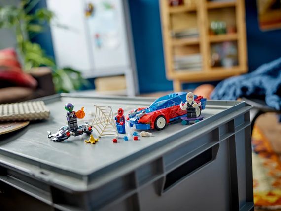 Конструктор LEGO Marvel Автомобіль для перегонів Людини-Павука й Зелений Гоблін з отрутою Венома (76279) | Зображення 8