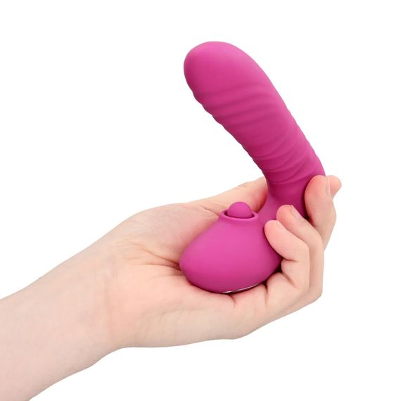Вибратор для точки G Loveline Thrusting and Tapping Vibrator - Powerful Pink Sex Aura | Зображення 8