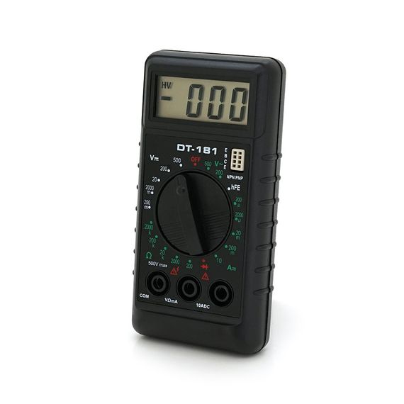 Мультиметр DT-181, Вимірювання: A, 60г, 100x50x20mm