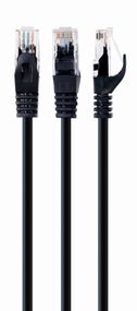 Патч корд Cablexpert PP6U-0.5M/BK, UTP, категорія. 6, литий,  50u" штекер із фіксатором, 0.5 м, чорний