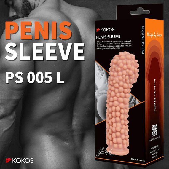 Насадка на член Kokos Penis Sleeve PS 005 L Sex Aura | Зображення 3