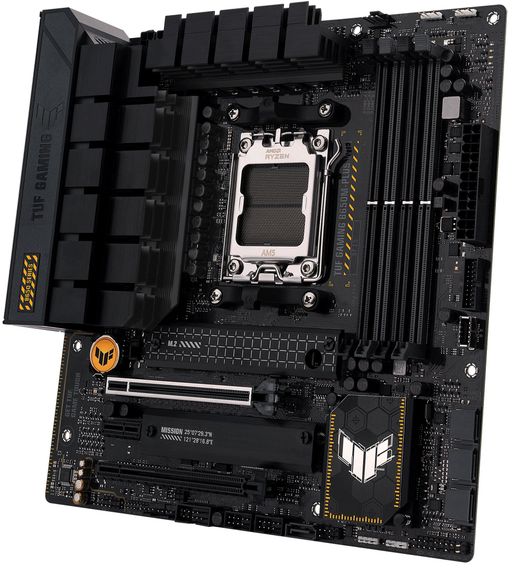 Материнcька плата ASUS TUF GAMING B650M-PLUS WIFI sAM5 B650 4xDDR5 M.2 HDMI DP WiFi BT mATX 90MB1BF0-M0EAY0 | Зображення 4